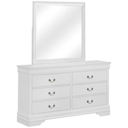 Louis Philip Queen Bedroom Set - White