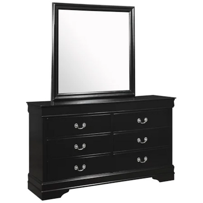 Louis Philip Queen Bedroom Set - Black