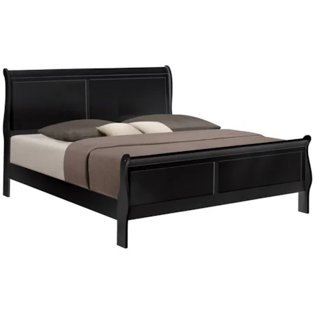 Louis Philip Queen Bedroom Set - Black