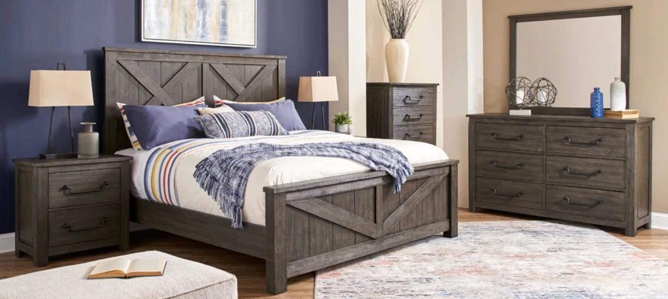 Montana Queen Bedroom Set - Rustic Brown